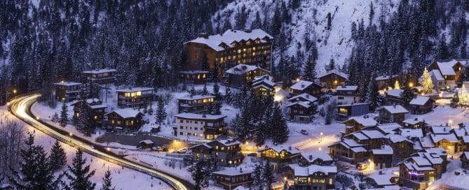Romance in Courchevel, France
