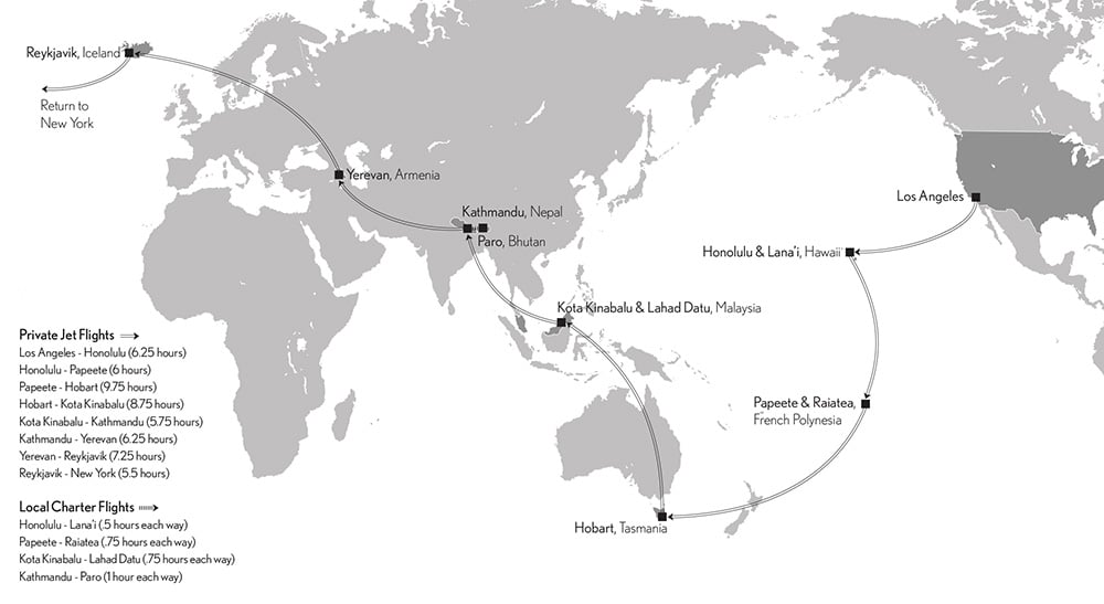 around the world with geoffery kent map